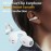 Wireless Ear Clip Bone Conduction Headphones fones Bluetooth 5.3 Ear Clip on Ear Earring sports earphones earbud hooks with Mic
