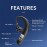Bluetooth 5.2 Earphone Wireless Earhook LED Display Headphone Car Headset w/ Mic
