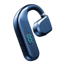 1Pc Long Standby Bluetooth Wireless Earpiece Led Power Display Bluetooth Earphone Noise Cancelling Wireless Headset Ear Hook Sport Headphone Button Control
