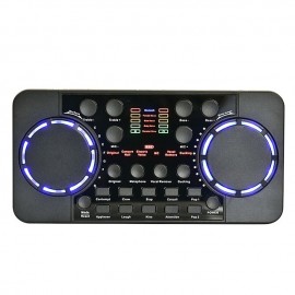 V300 PRO Sound Card 10 Sound Effects Bluetooth Noise Reduction O Mixers Headset Mic Voice Control for Phone PC Portable
